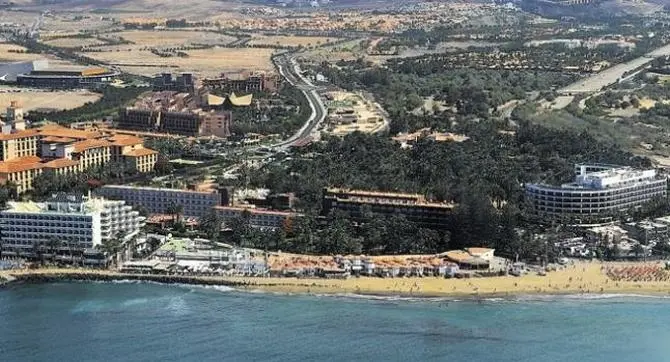Zona del Palmeral del Oasis en Maspalomas