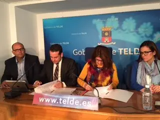 (De izda a dcha) ARENCIBIA, G&Oacute;MEZ, HERN&Aacute;NDEZ Y SANTANA