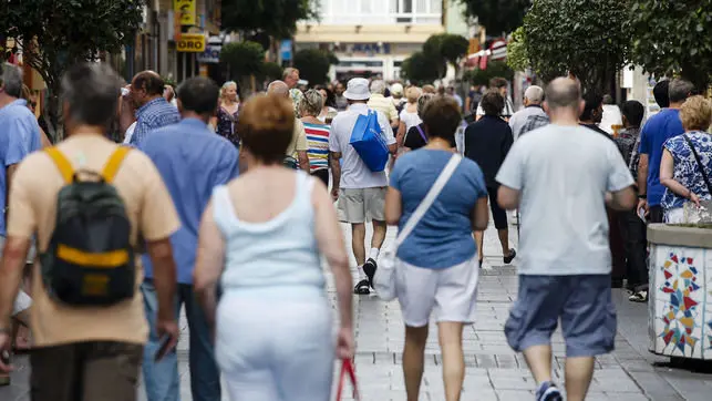 Turistas en Las Palmas de Gran Canaria