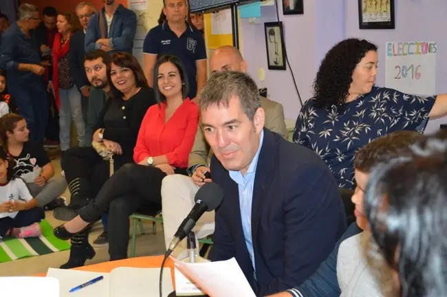 Fernando Clavijo en el CEIP Esteban Morales (El Calero - Telde)