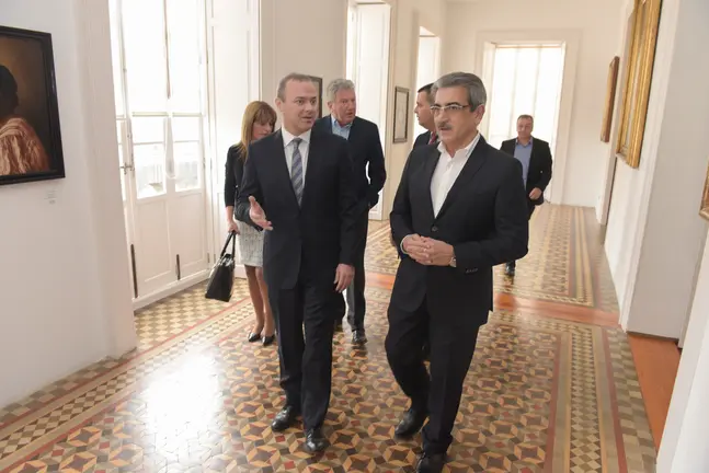 Augusto Hidalgo (PSOE) y Rom&aacute;n Rodr&iacute;guez (NC)