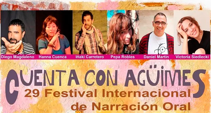 Cartel del 29&ordm; Festival Internacional de Narraci&oacute;n Oral 'Cuanta con Ag&uuml;imes'