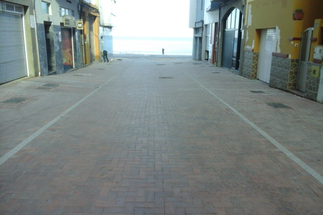 Obra de peatonalizaci&oacute;n de las calles Covadonga y Lepanto en el entorno de La C&iacute;cer