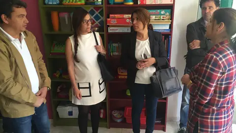 Visita de la Alcaldesa y de la Concejala a Aldeas Infantiles