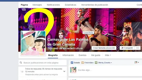 P&aacute;gina de Facebook del Carnaval de LPGC