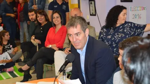 Fernando Clavijo en el CEIP Esteban Morales (El Calero - Telde)