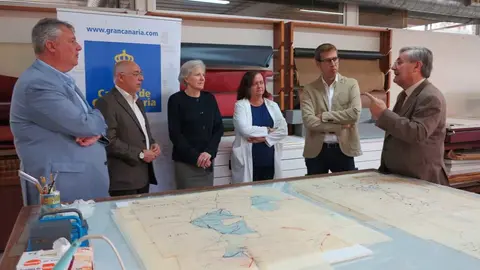 El Cabildo restaura y digitaliza planos de guerra originales del archivo de Juan Negr&iacute;n
