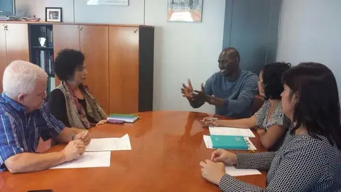 Carmelo Ramirez con la ONG Afrocanarias en Senegal