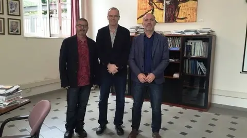 Gregorio Viera, Antonio Falc&oacute;n y Antonio Marcelino Santana