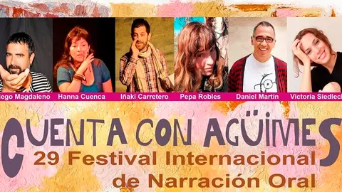 Cartel del 29&ordm; Festival Internacional de Narraci&oacute;n Oral 'Cuanta con Ag&uuml;imes'