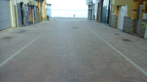 Obra de peatonalizaci&oacute;n de las calles Covadonga y Lepanto en el entorno de La C&iacute;cer