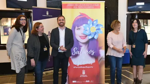 Isaac Castellano, Aurora Moreno y alguna de las participantes en las Jornadas