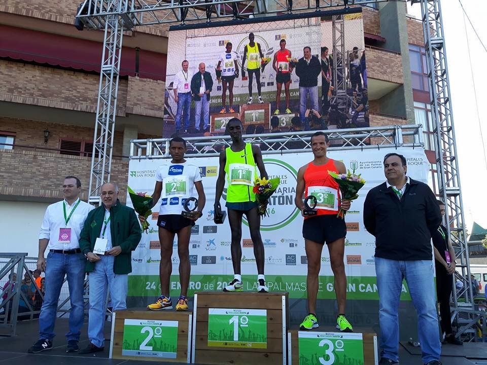 Podio de la media maratón